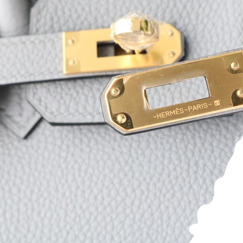 P0 Gris Pantin togo birkin 25 with GHW