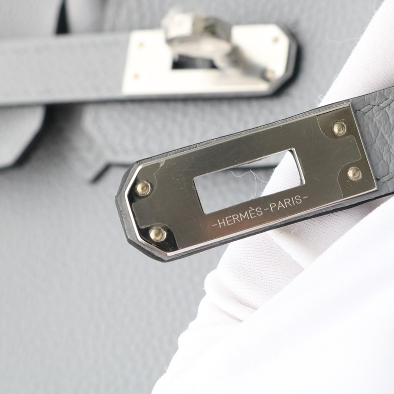 P0 Gris Pantin togo birkin 25 with PHW