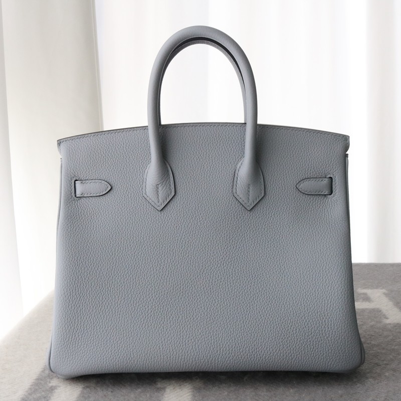 P0 Gris Pantin togo birkin 25 with PHW