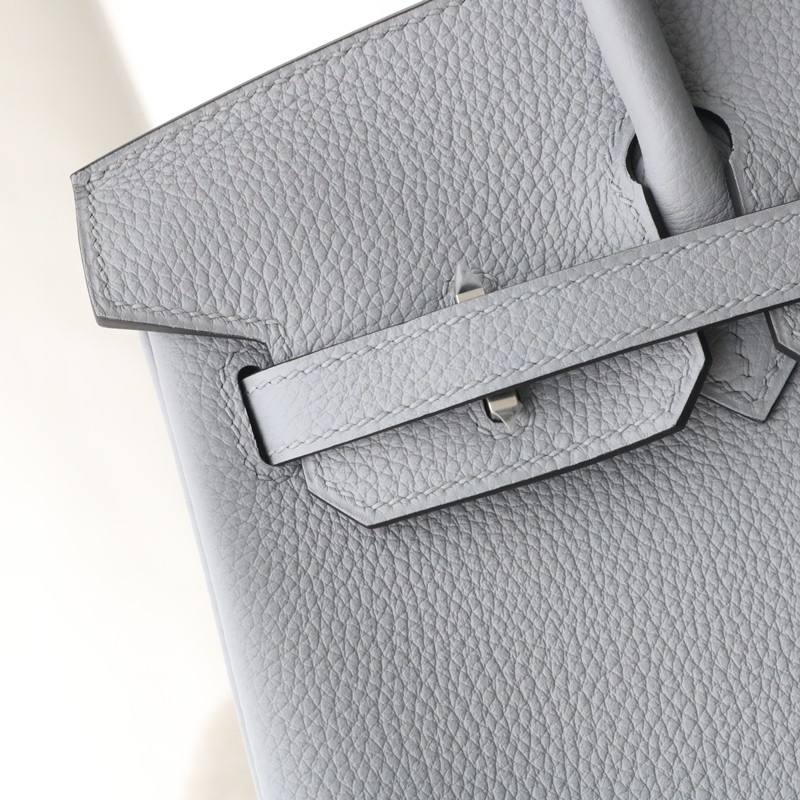 P0 Gris Pantin togo birkin 25 with PHW