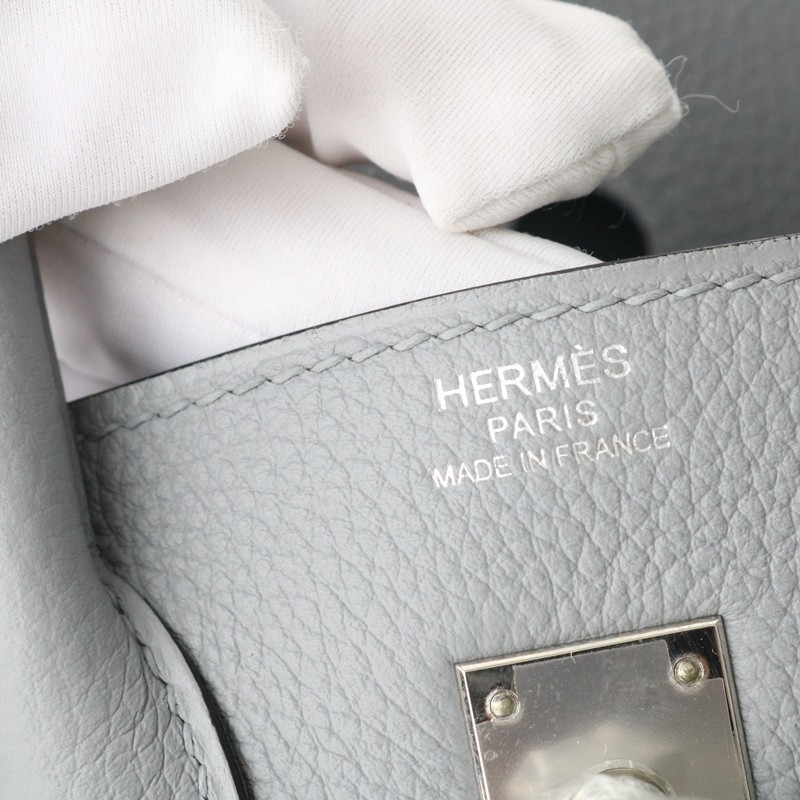 P0 Gris Pantin togo birkin 25 with PHW