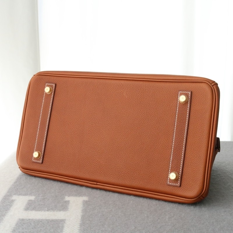 C37 GOLD barenia faubourg birkin 35 with ghw