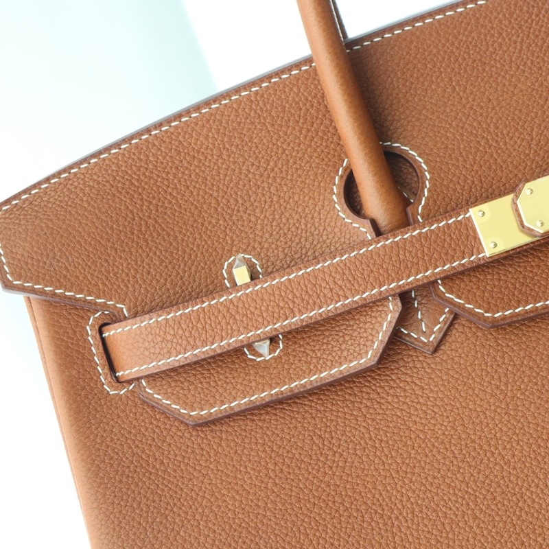 C37 GOLD barenia faubourg birkin 35 with ghw