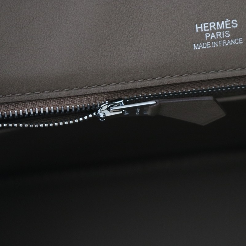 Hermes Birkin 30 Limited Edition Grizzly Gris Caillou Etoupe Swift Leather with phw