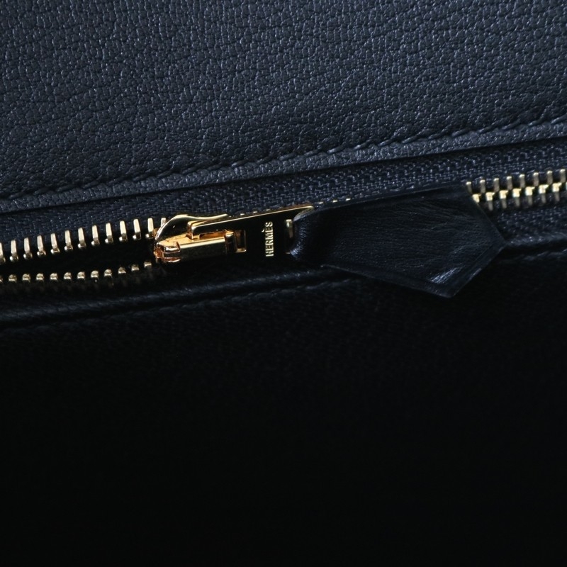 89 noir Black Box leather birkin 35 with  PHW