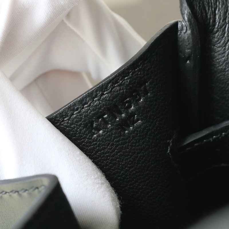 89 noir Black Box leather birkin 35 with  PHW