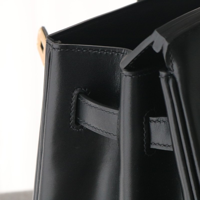 89 noir Black Box leather birkin 35 with  PHW