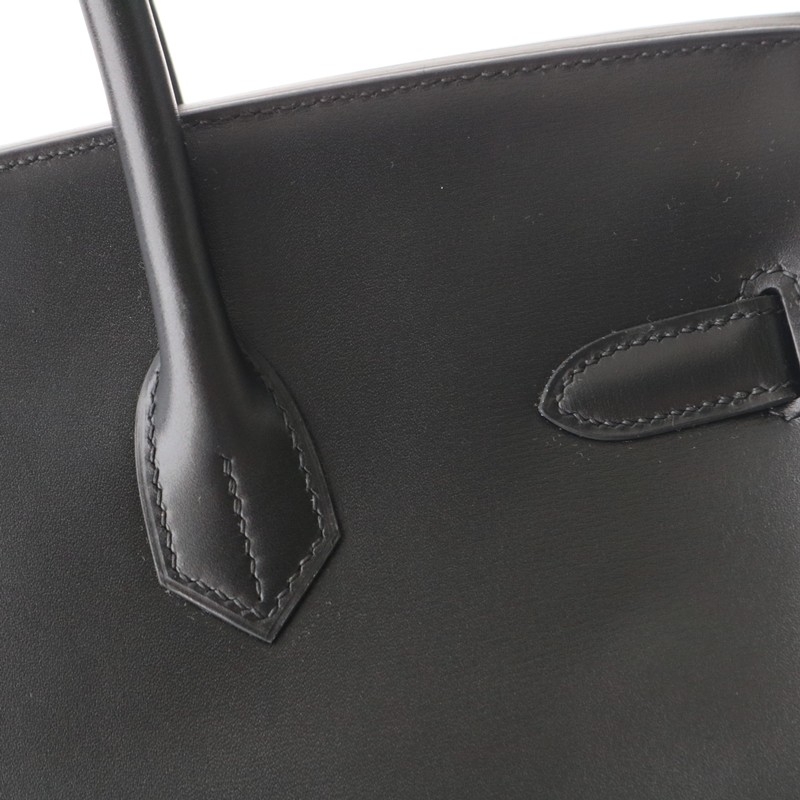 89 noir Black Box leather birkin 35 with  PHW