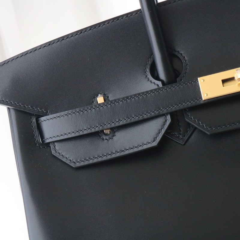 89 noir Black Box leather birkin 35 with  PHW