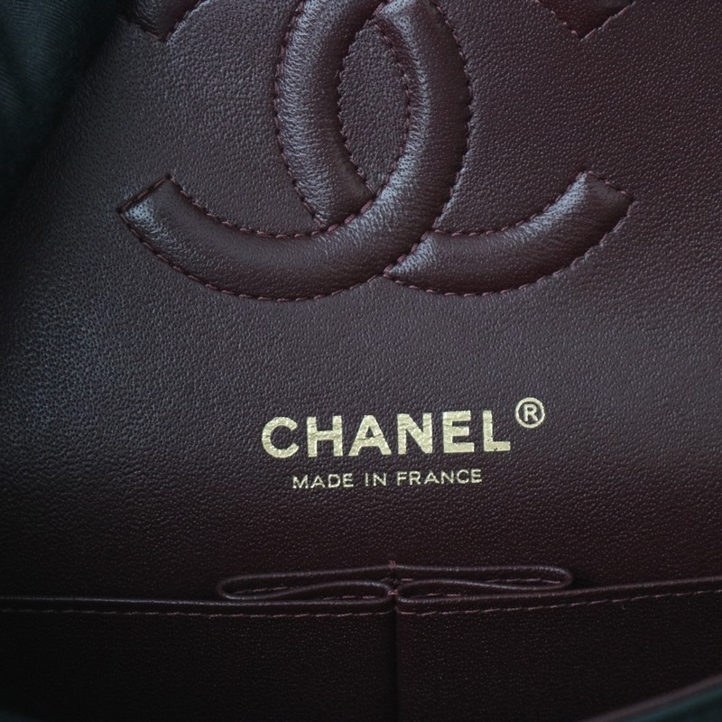 Chanel medium Classic Double Flap Bag Black Lambskin Gold Hardware Size:15.5*25.5*6.5cm