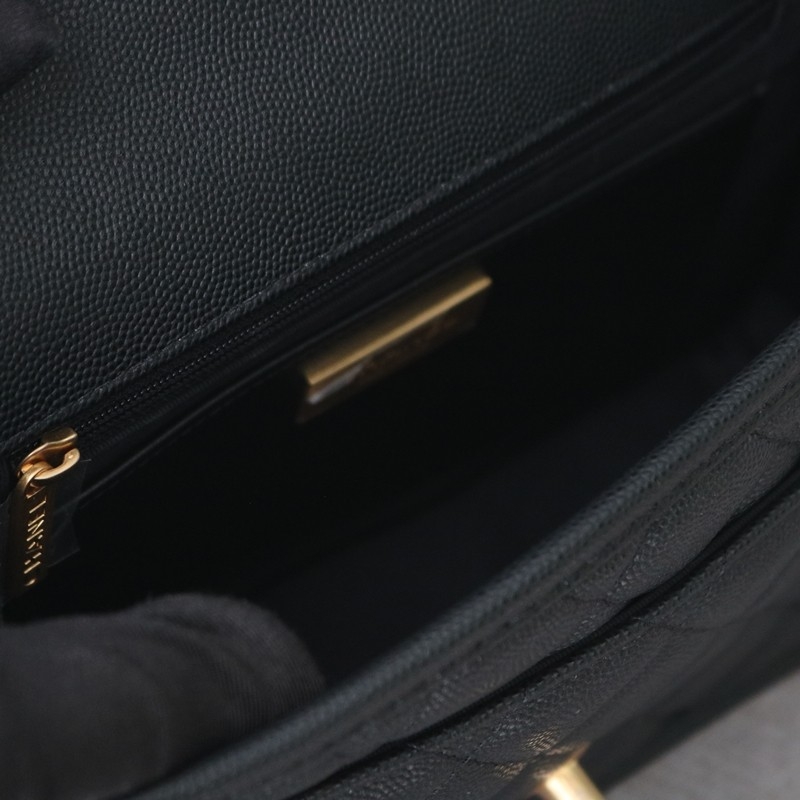 Chanel 25B Flap Bag Handle With Charm Black Grained calfskin gold-tone metal Size:16*25*8cm