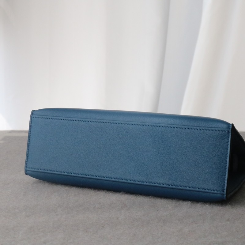 S4 Blue deep swift kelly pochette with phw