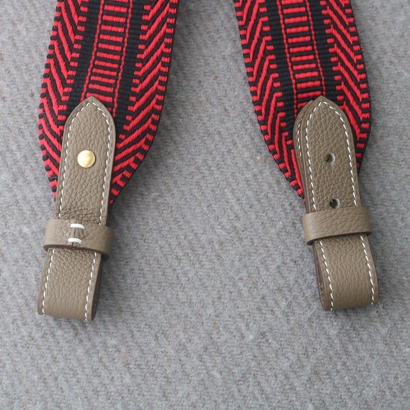 etoupe togo/ canvas strap ghw for birkin / kelly / herbag