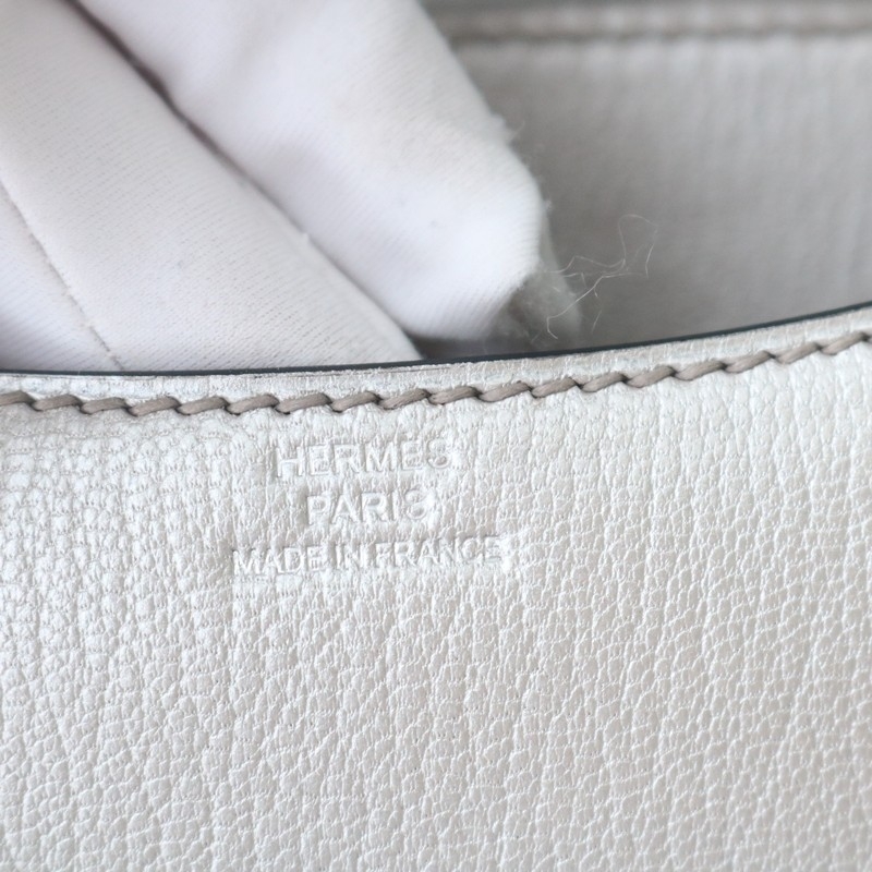 Constance 18 Metallic Olympic Silver cherve Leather PHW