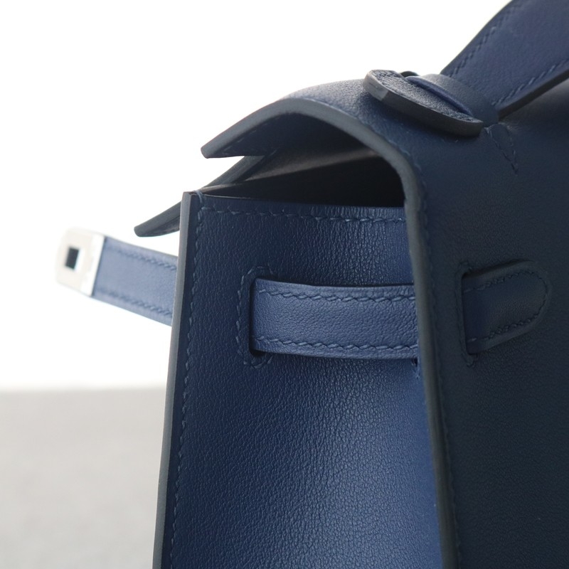 73 Bleu saphir Swift Kelly Pochette With PHW