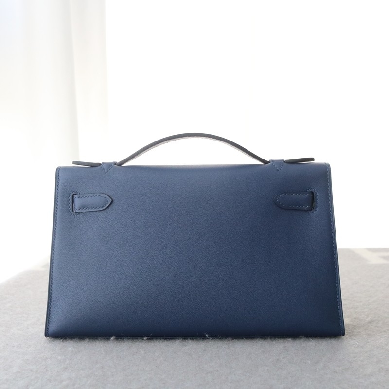 73 Bleu saphir Swift Kelly Pochette With PHW