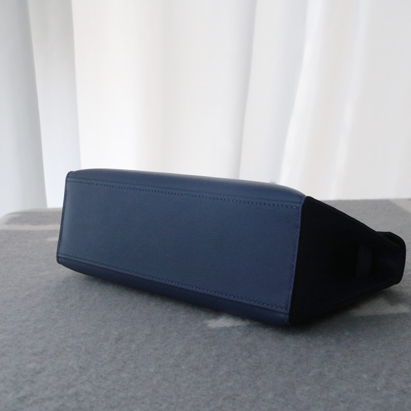 73 Bleu saphir Swift Kelly Pochette With PHW