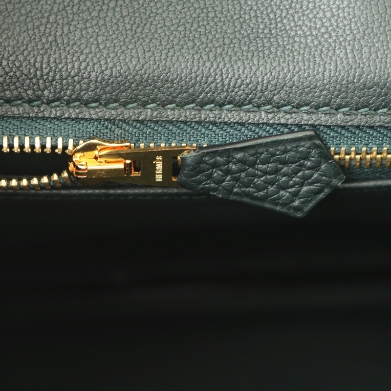 birkin 25 Vert Cypres Togo with ghw