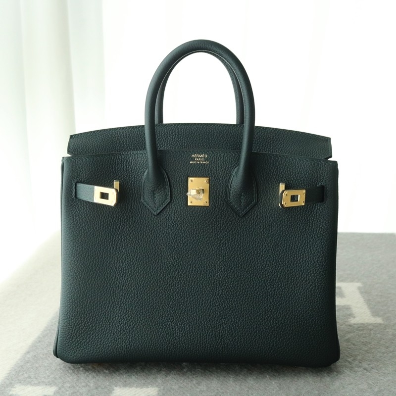 birkin 25 Vert Cypres Togo with ghw