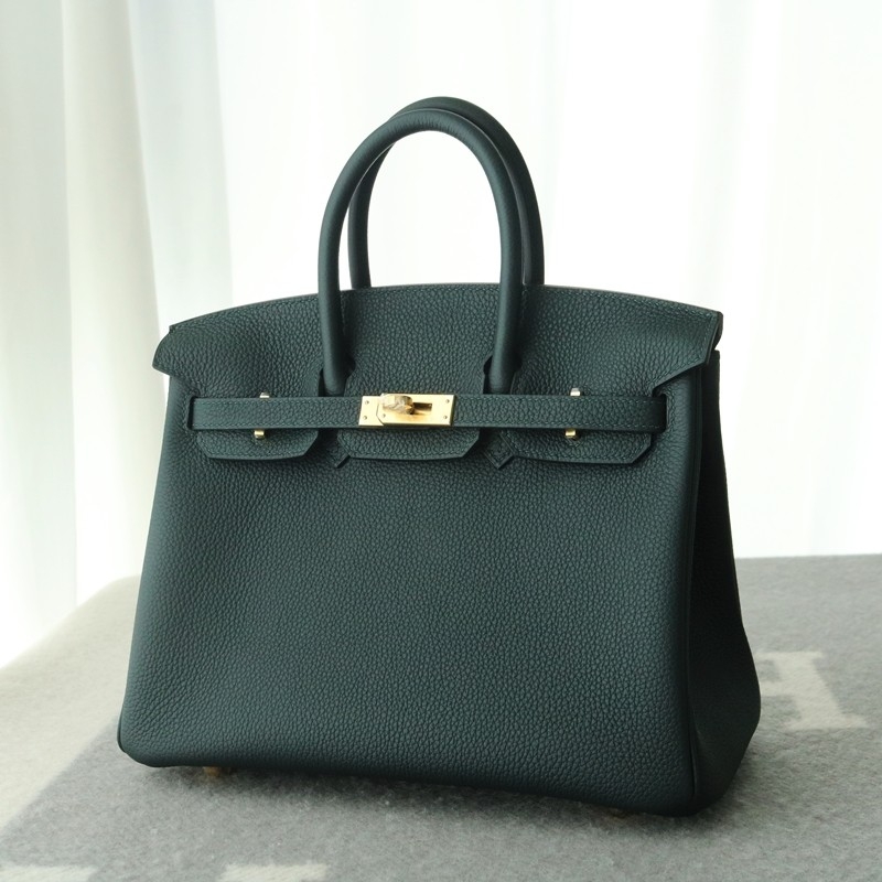 birkin 25 Vert Cypres Togo with ghw