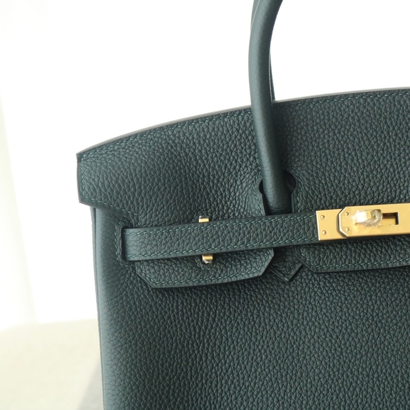 birkin 25 Vert Cypres Togo with ghw