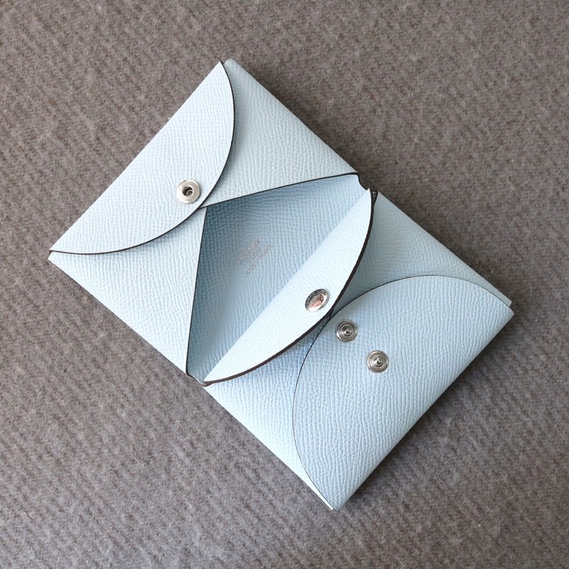 T0 Blue brume Calvi Duo card holder Epsom With Phw