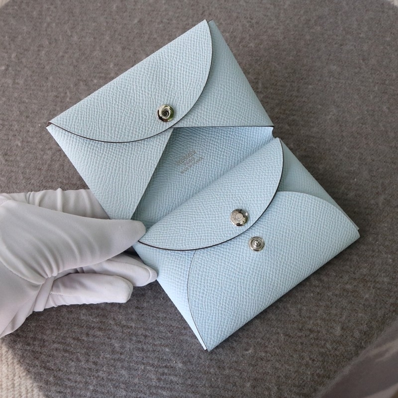 T0 Blue brume Calvi Duo card holder Epsom With Phw