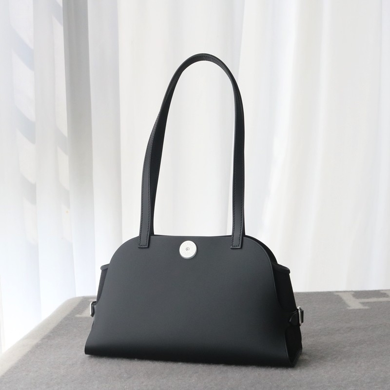 Hermes Tablier Sellier bag with Hunter cowhide, Swift calfskin and H canvas, Nior color, Phw