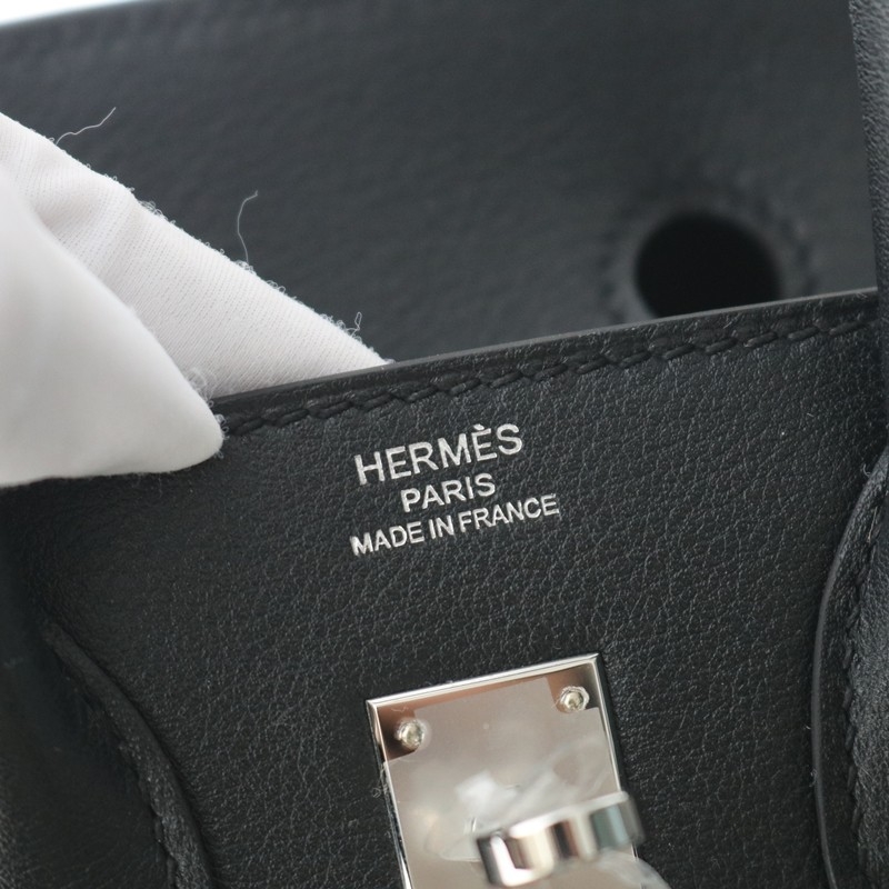 Birkin 25 Rock Black Volupto Leather with PHW