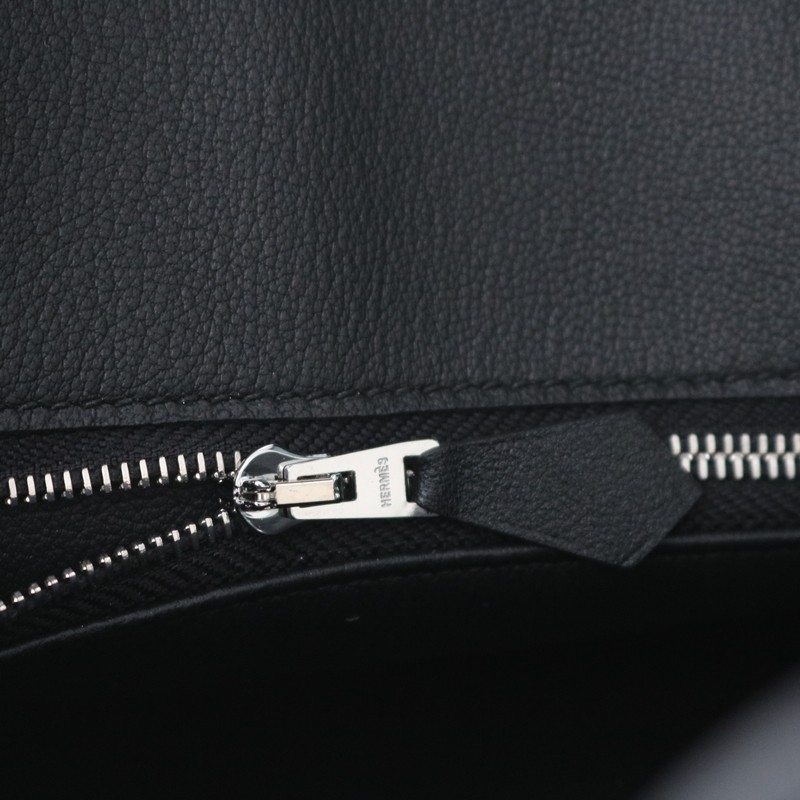 Birkin 25 Rock Black Volupto Leather with PHW