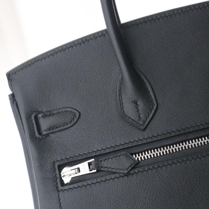 Birkin 25 Rock Black Volupto Leather with PHW