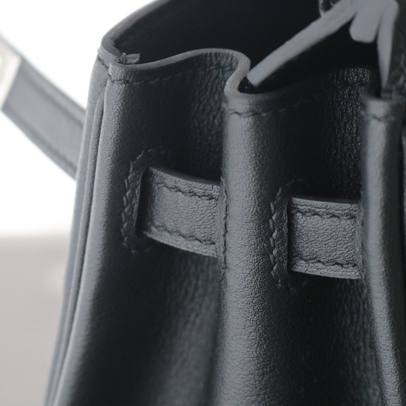 Birkin 25 Rock Black Volupto Leather with PHW