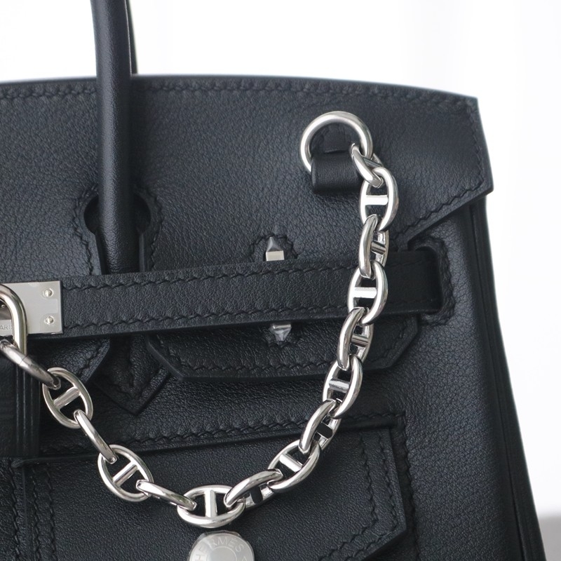 Birkin 25 Rock Black Volupto Leather with PHW