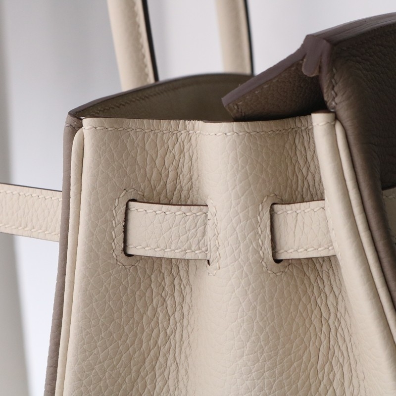 M8 Gris AsphaIte and craie togo birkin 25 bi-color with GHW