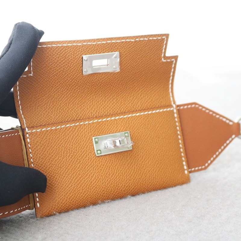 Hermès Gold Epsom Swift Kelly Pocket Strap PHW