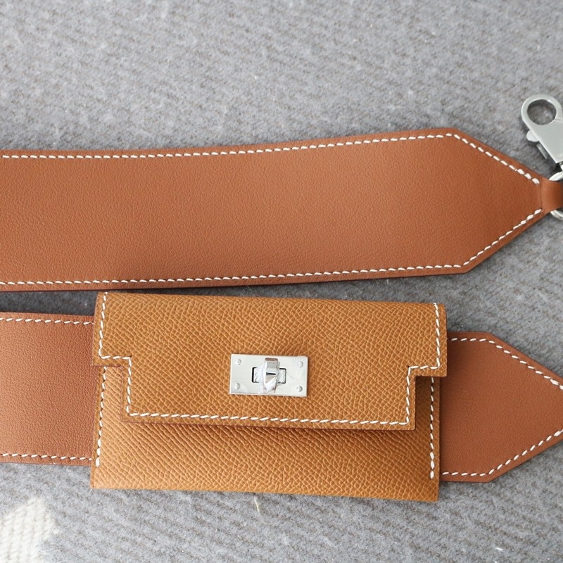 Hermès Gold Epsom Swift Kelly Pocket Strap PHW