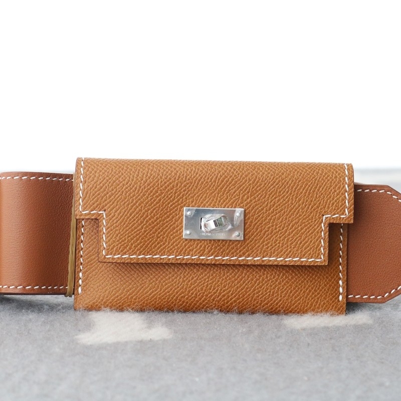 Hermès Gold Epsom Swift Kelly Pocket Strap PHW
