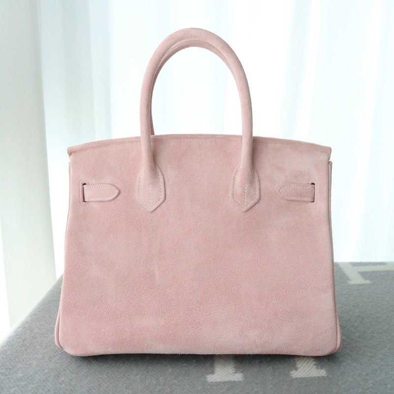 3Q rose sakura suede leather birkin 30 with PHW