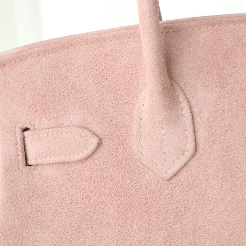 3Q rose sakura suede leather birkin 30 with PHW
