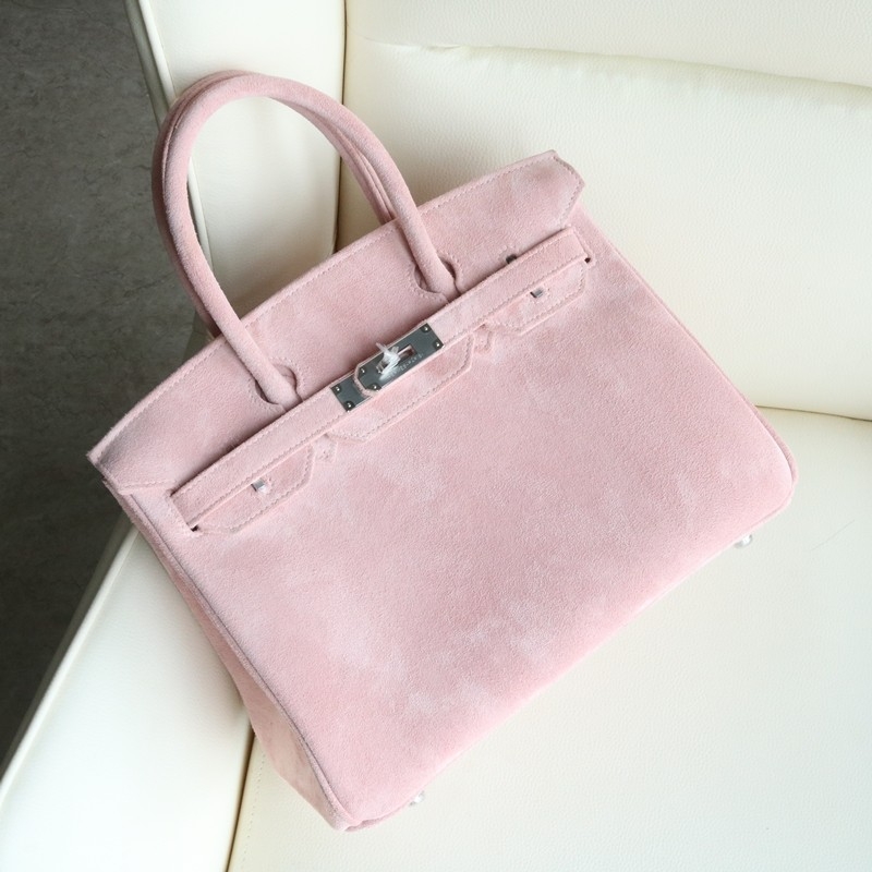 3Q rose sakura suede leather birkin 30 with PHW