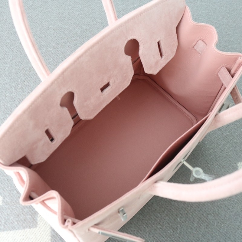 3Q rose sakura suede leather birkin 30 with PHW
