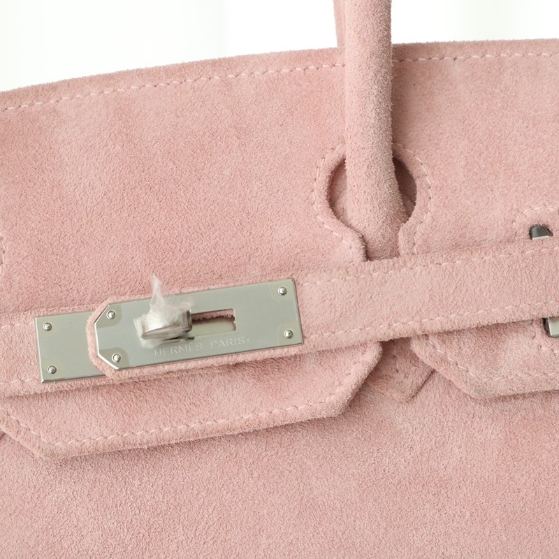3Q rose sakura suede leather birkin 30 with PHW