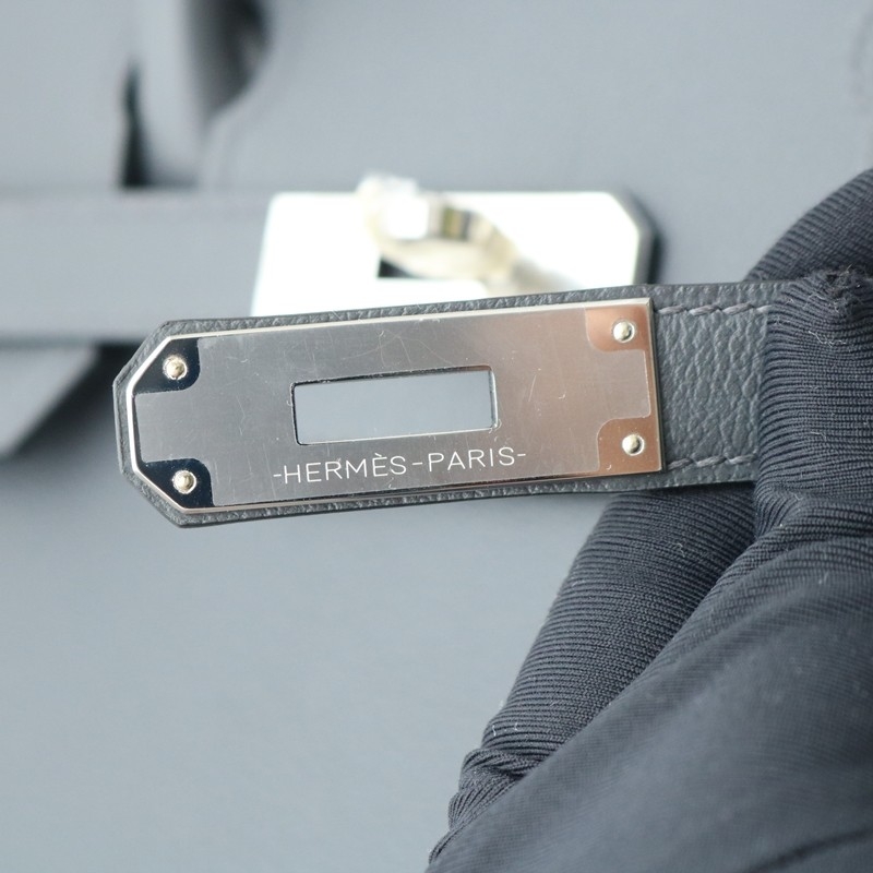 Hermes Shoulder Birkin Light 29 in Ardoise evercolor with Phw