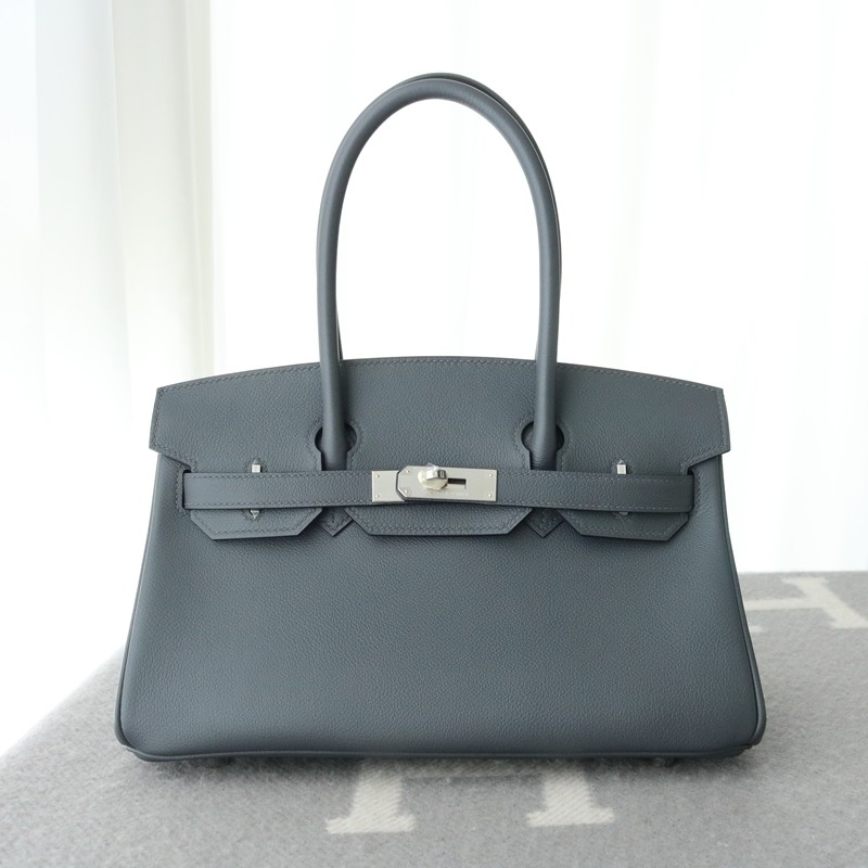 Hermes Shoulder Birkin Light 29 in Ardoise evercolor with Phw