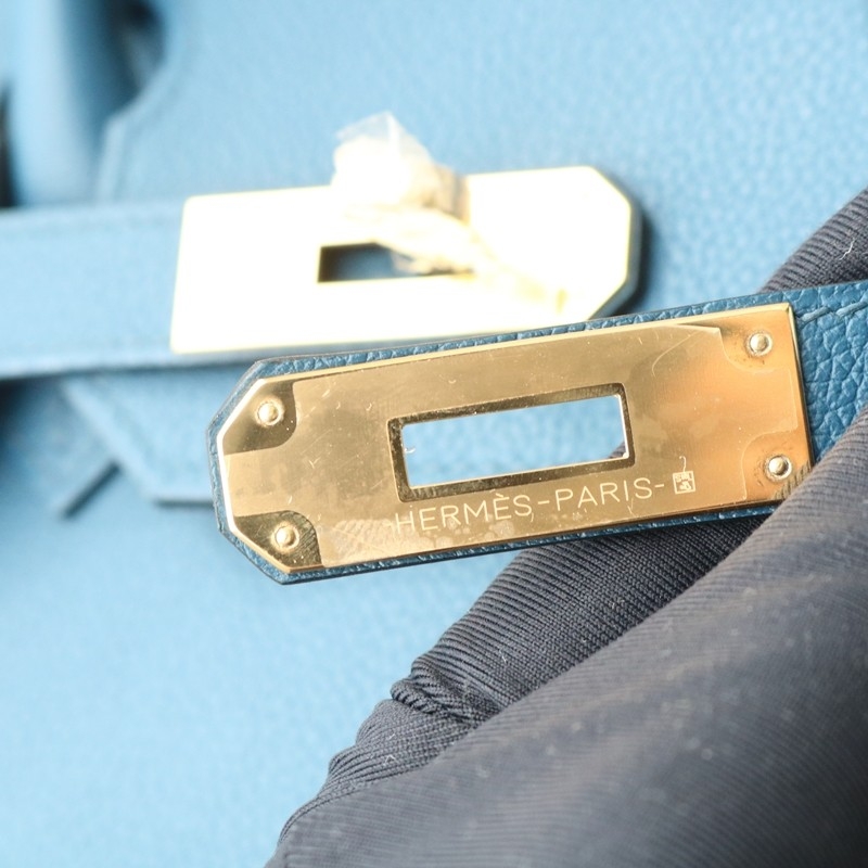 Hermes Shoulder Birkin Light 29 in Blue deep evercolor with Ghw