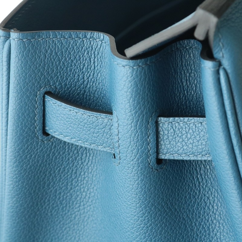 Hermes Shoulder Birkin Light 29 in Blue deep evercolor with Ghw