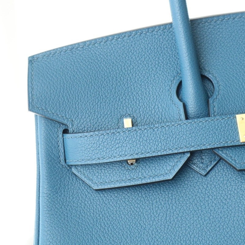 Hermes Shoulder Birkin Light 29 in Blue deep evercolor with Ghw