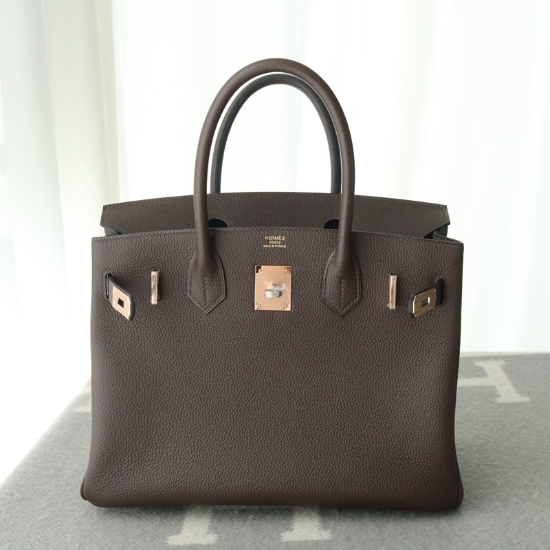46 Ebene Togo Birkin 30 With RGHW