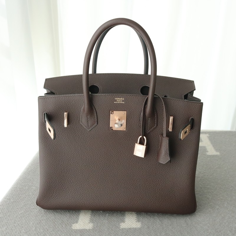 46 Ebene Togo Birkin 30 With RGHW