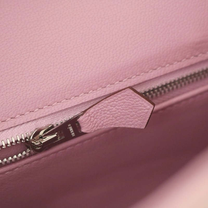 3Q rose sakura suede leather with mauve syIvestre interior birkin 30 with PHW